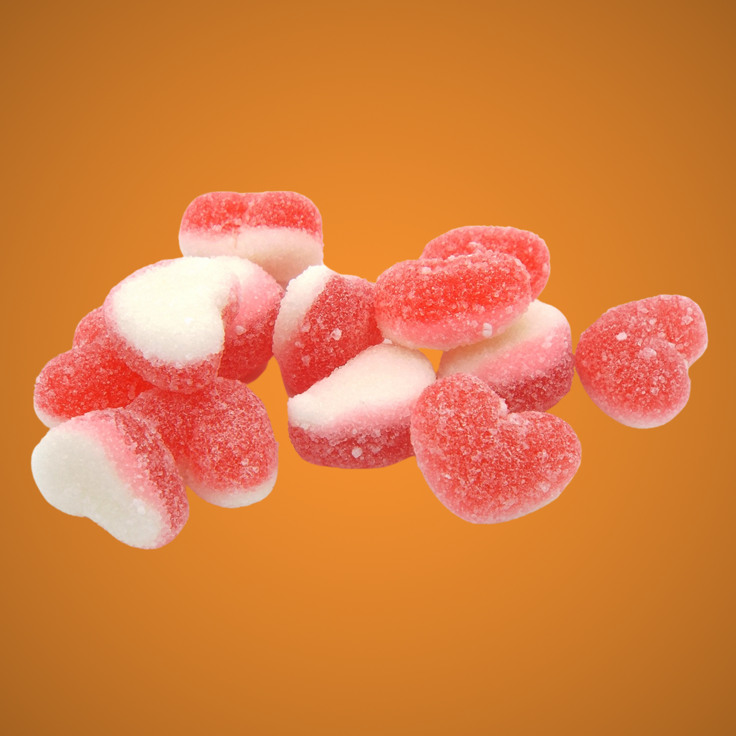 Fizzy Strawberry Hearts