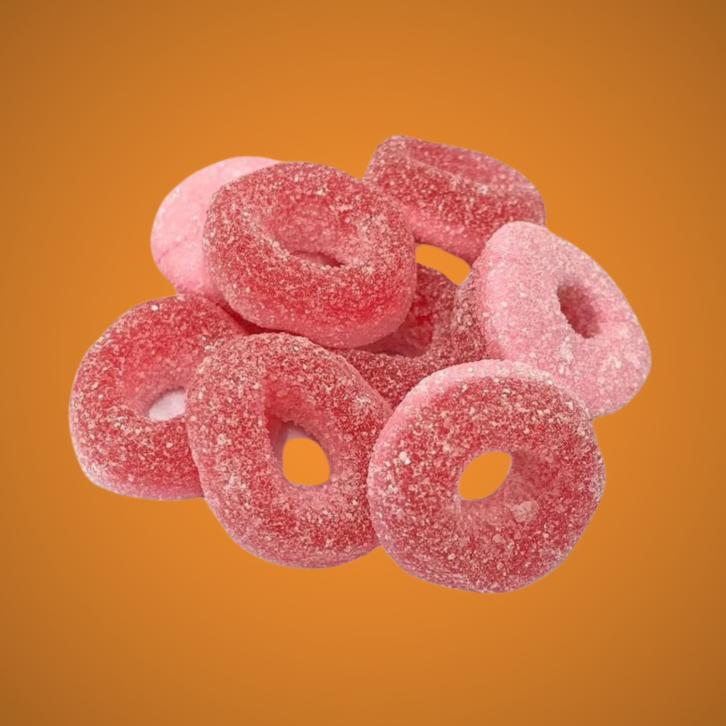 Fizzy Strawberry Rings