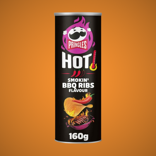 Pringles Hot Smokin' BBQ Ribs Sharing Crisps 160g