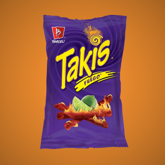 Takis Fuego Hot Chili Pepper and Lime Tortilla Chips 92g